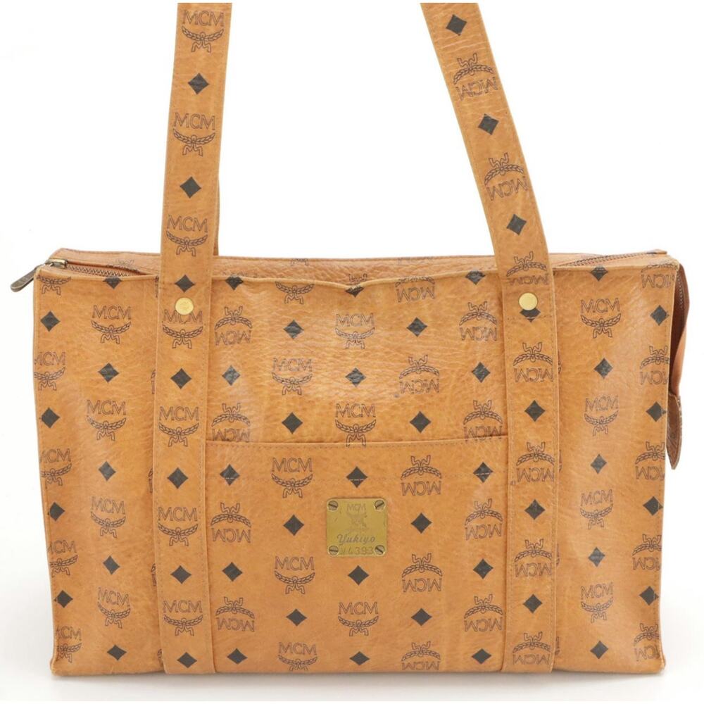 MCM Shoulder Bag in Cognac Visetos Coated Canvas – Vintage Germany Serial V4393 - Picture 1 of 8